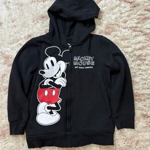 Disney Black and Red Mickey Mouse Kids Hoodie